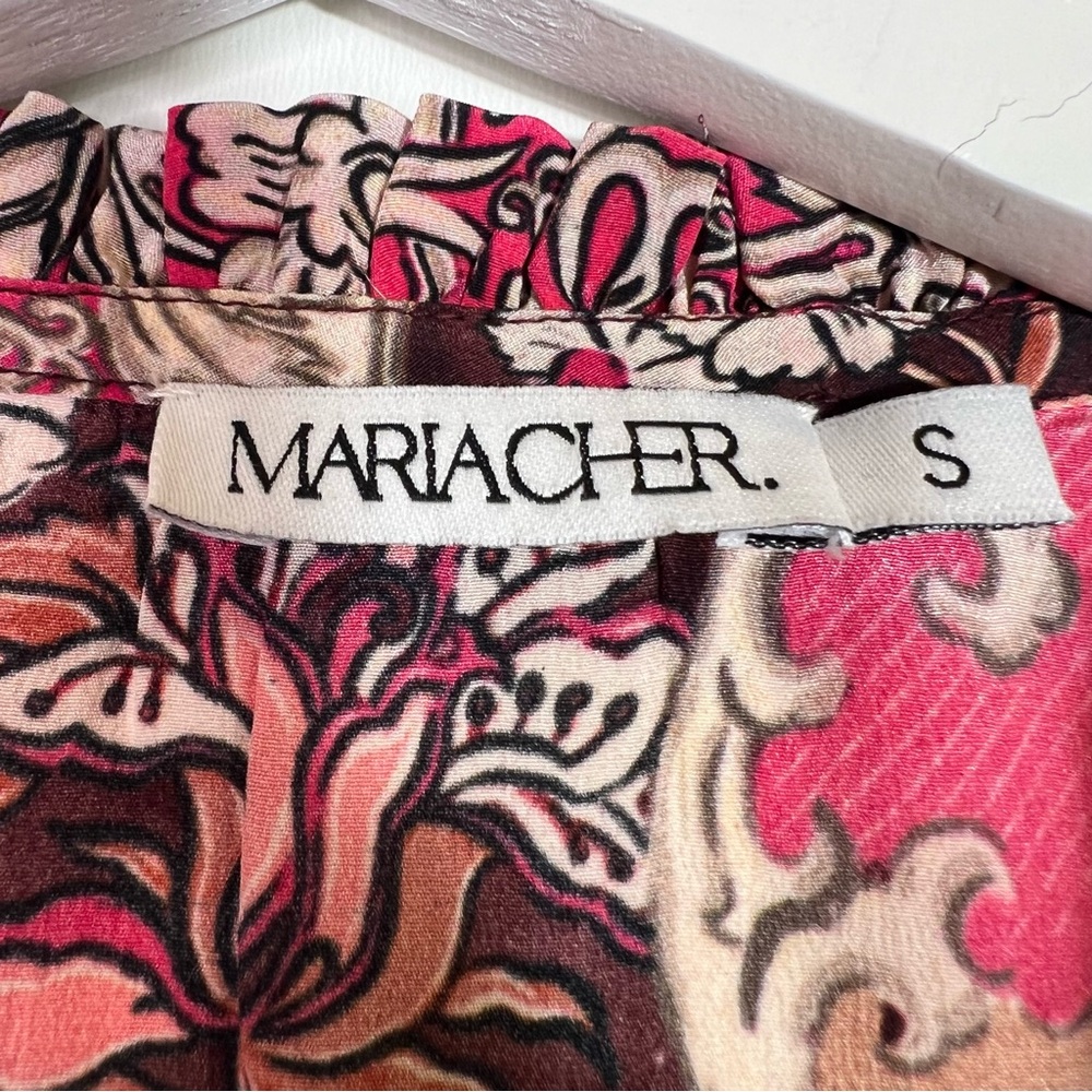 Maria Cher Elena Sleeveless Top in Besalu Pink Size Small - Picture 9 of 12